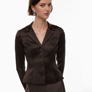 Aritzia Wilfred Hollywood Satin Blazer